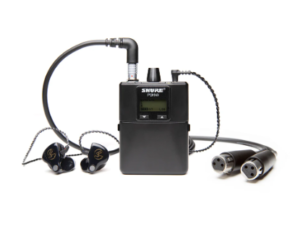 Electronic ear monitor for fluid